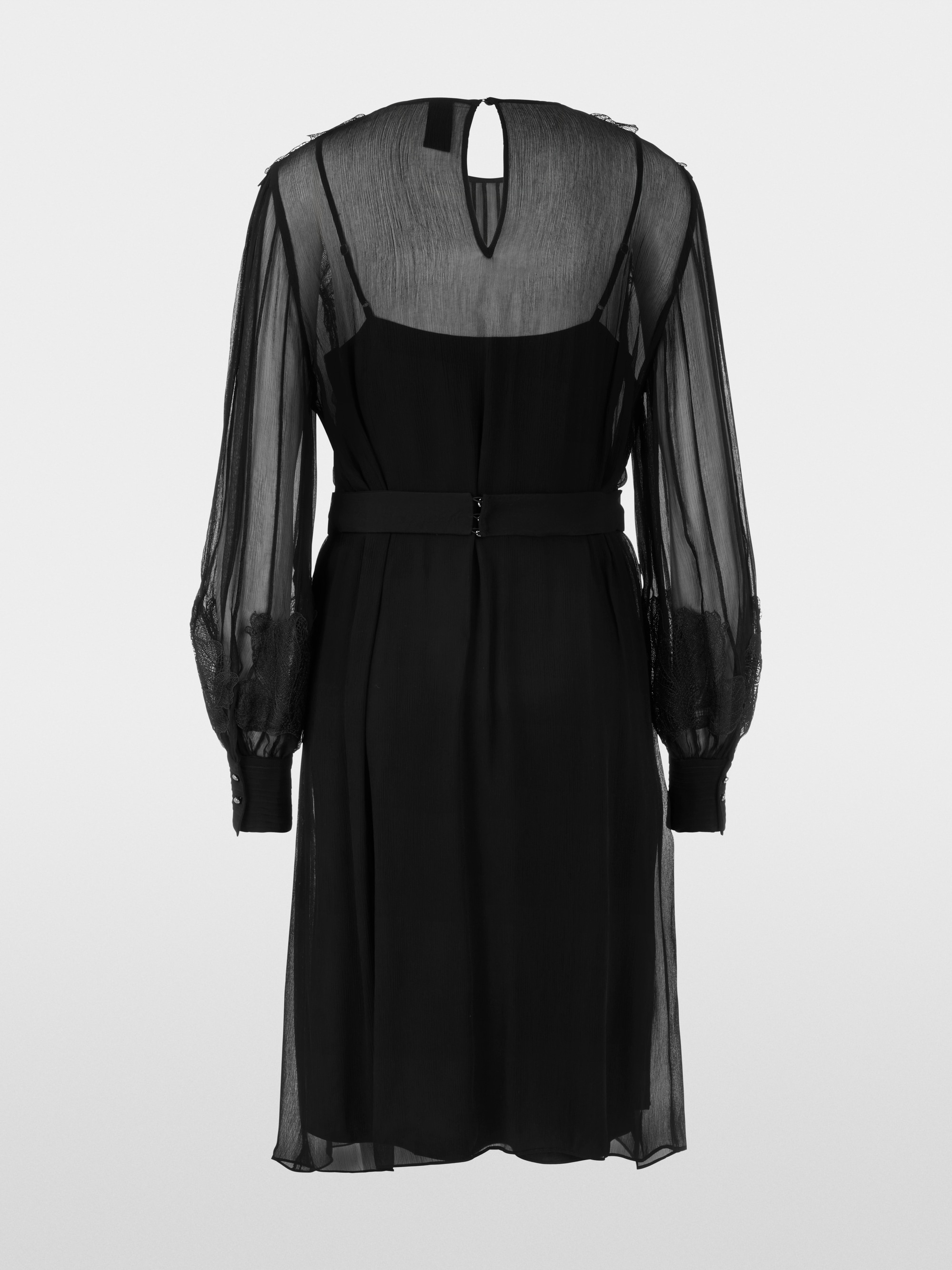 Transparentes Kleid mit Spitze