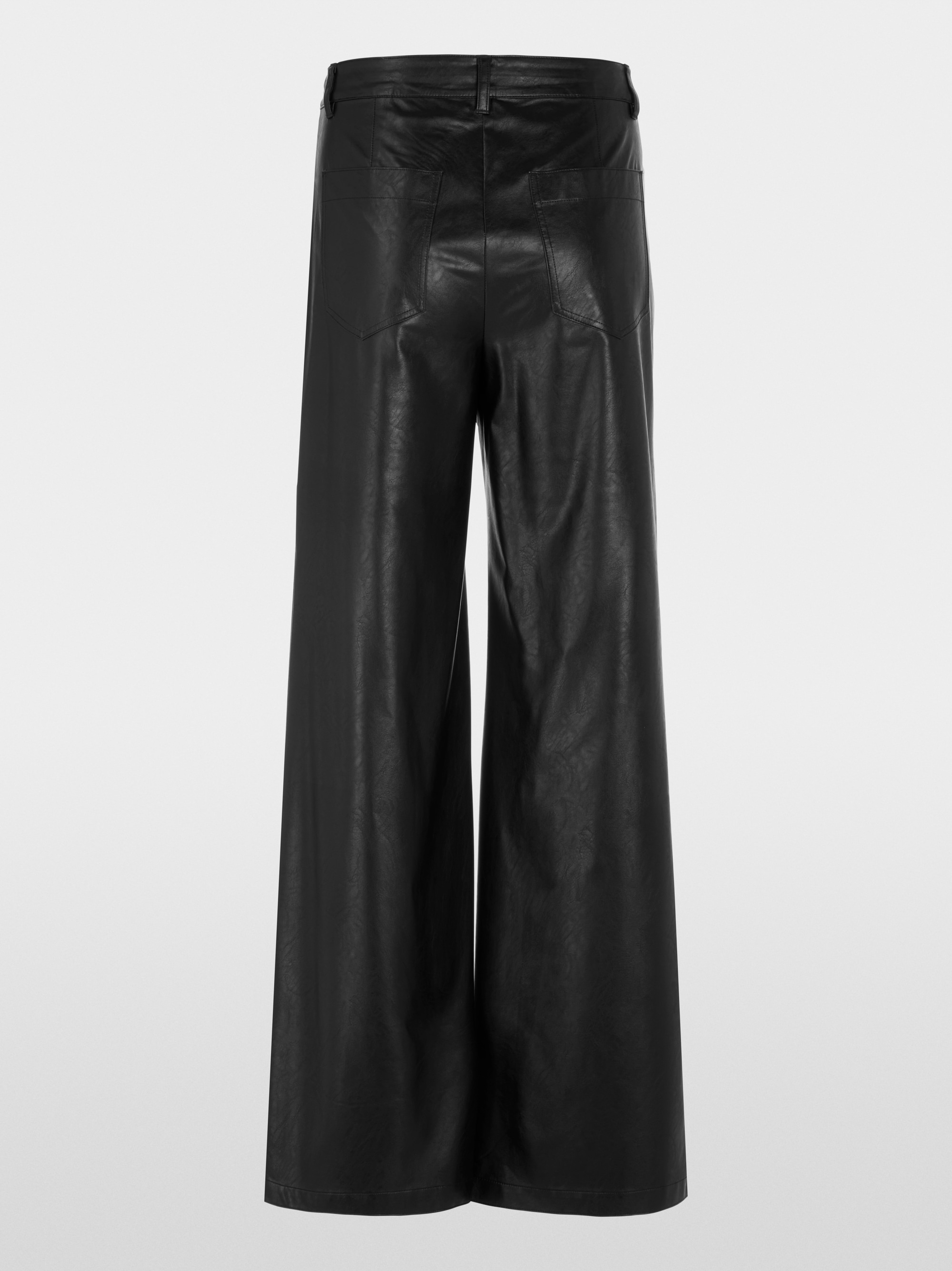 WARRI wide fit faux leather trousers