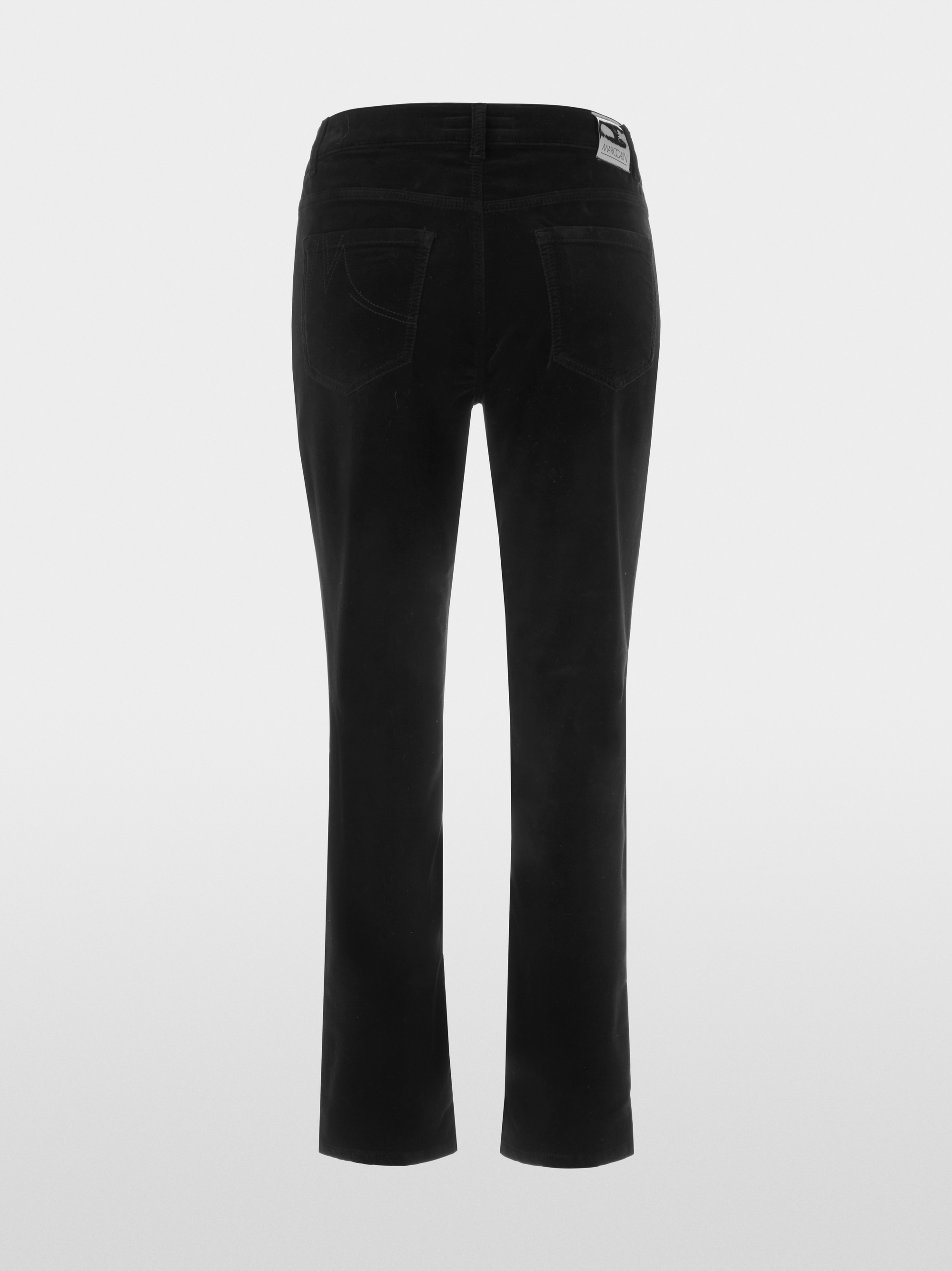 SILEA slim fit velvet trousers