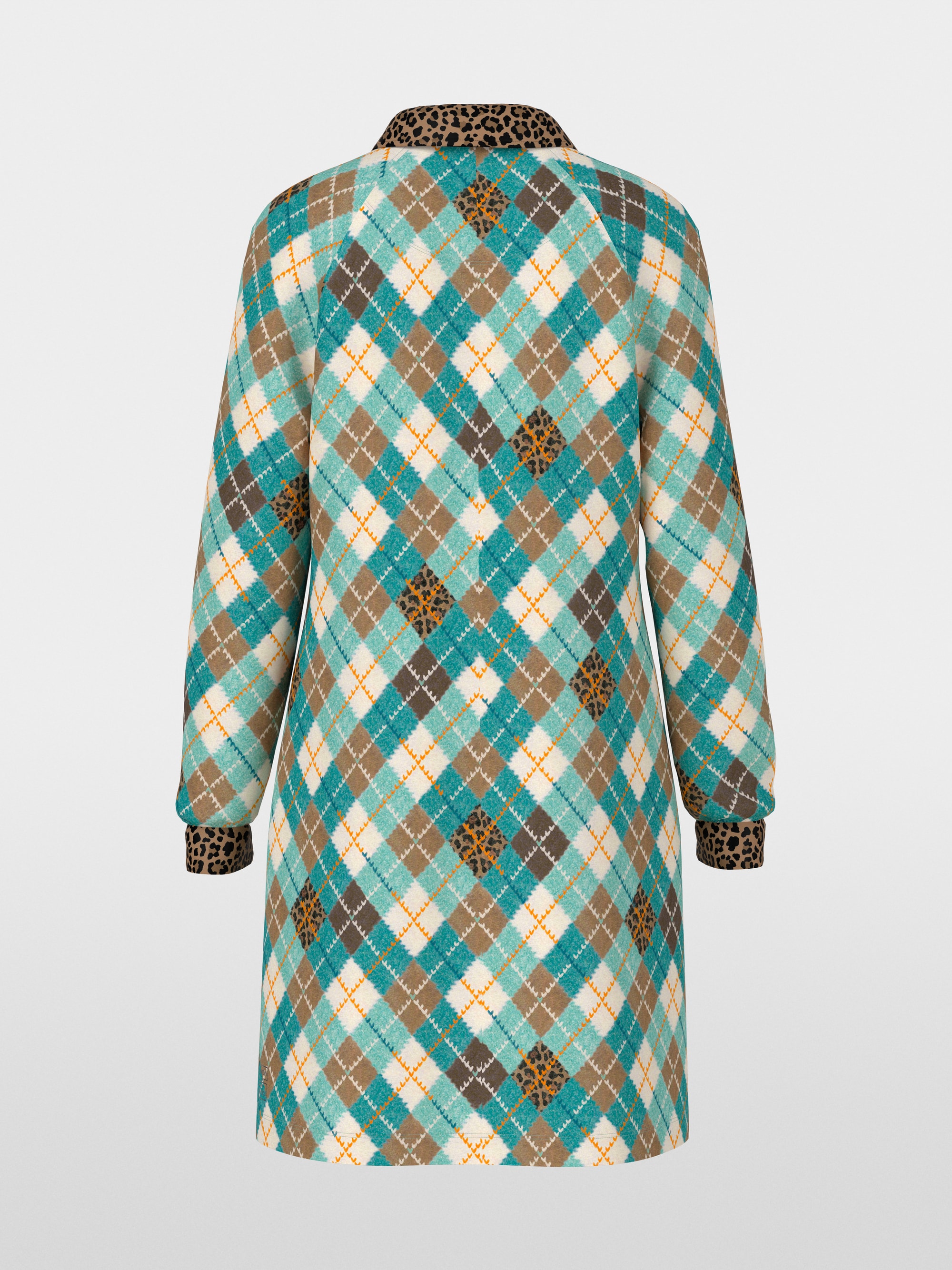 Robe à motif argyle en jersey scuba