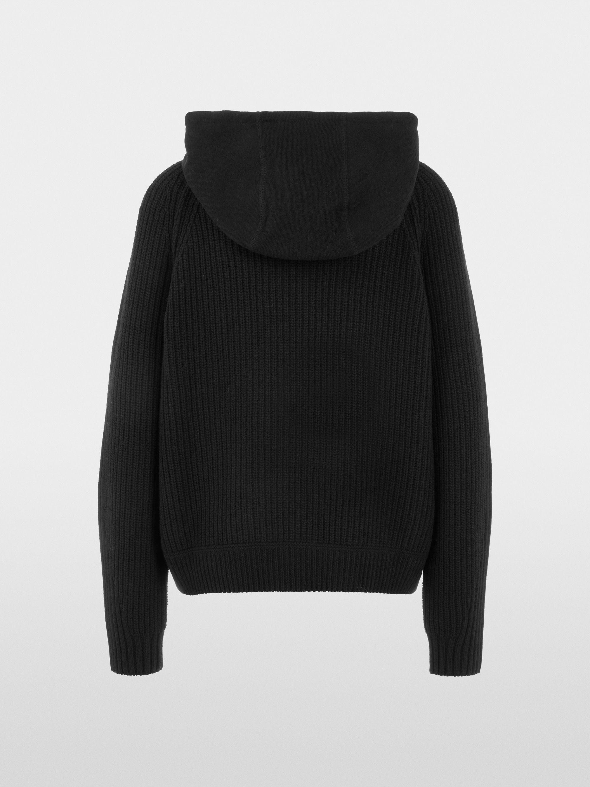 Knitted in Germany hooded jumper