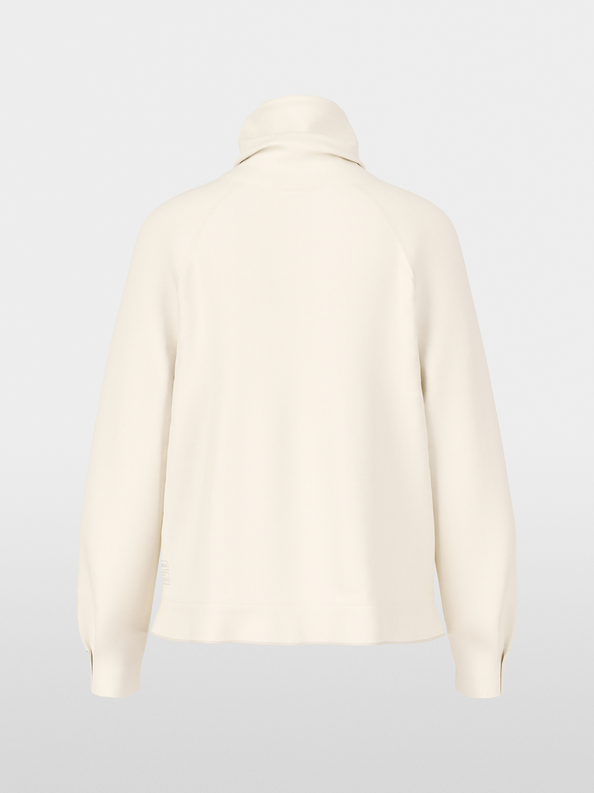 Shirt met lange mouwen, col en trekkoord