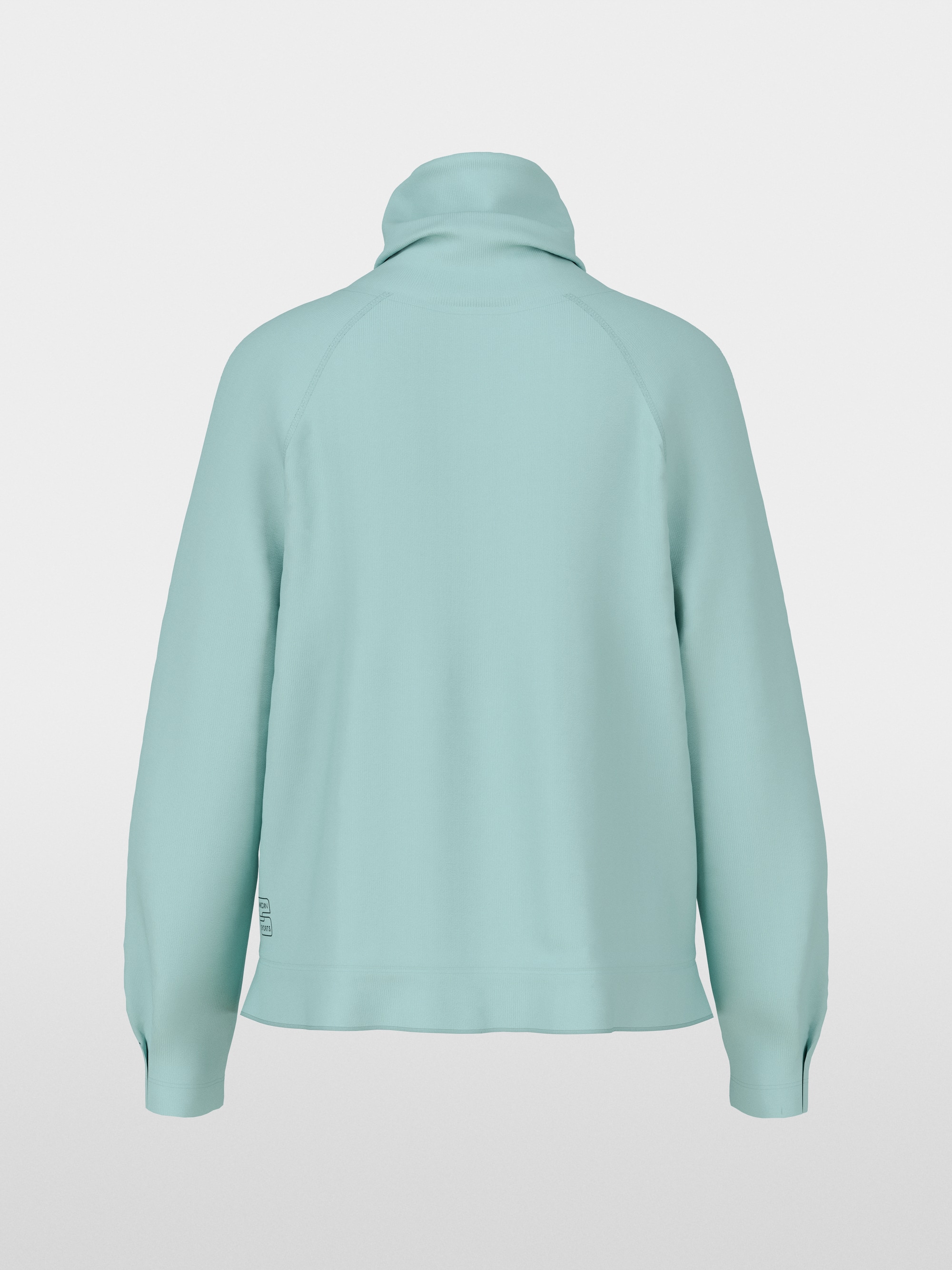 Shirt met lange mouwen, col en trekkoord