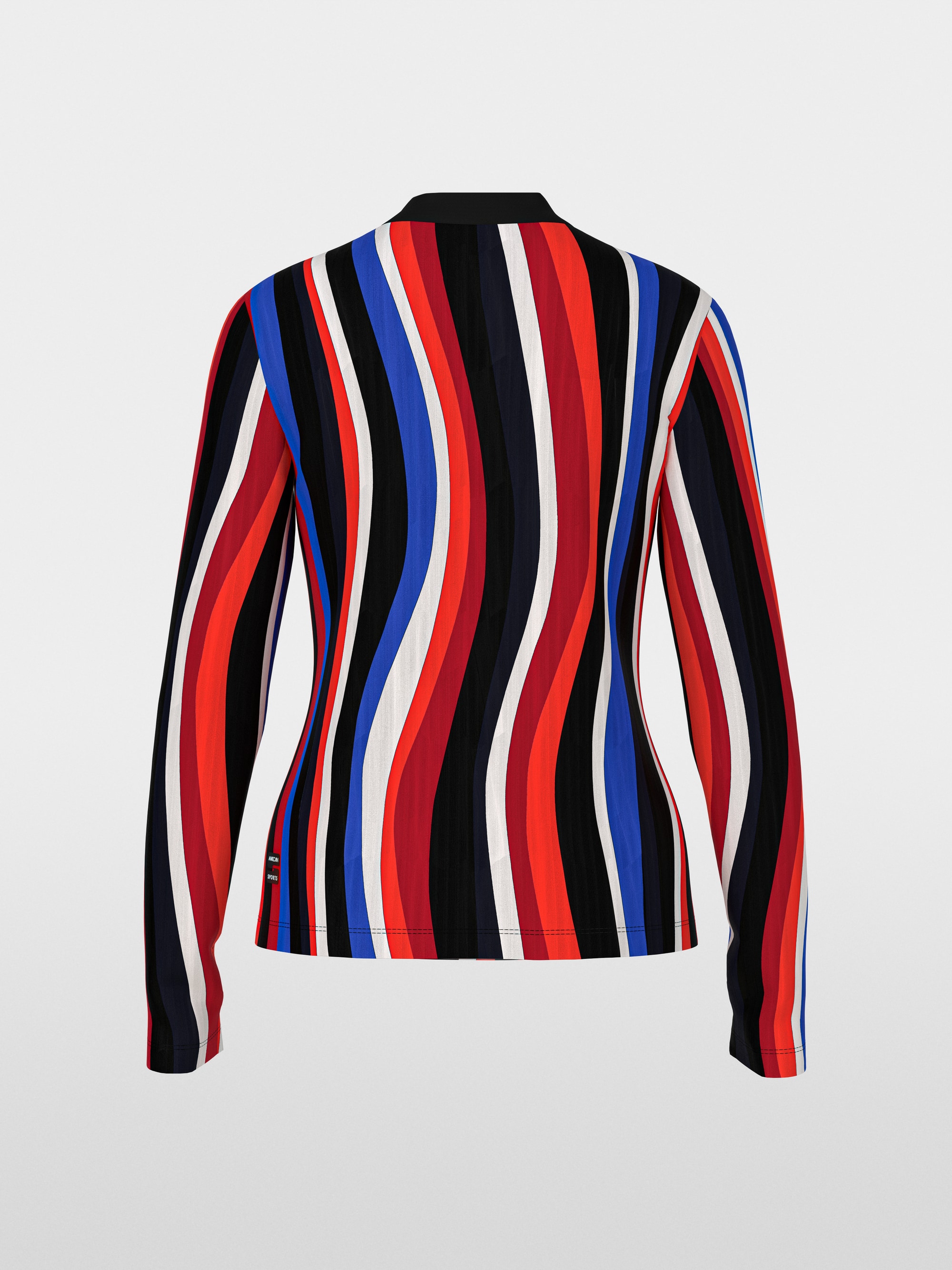 Long-sleeve colour block shirt