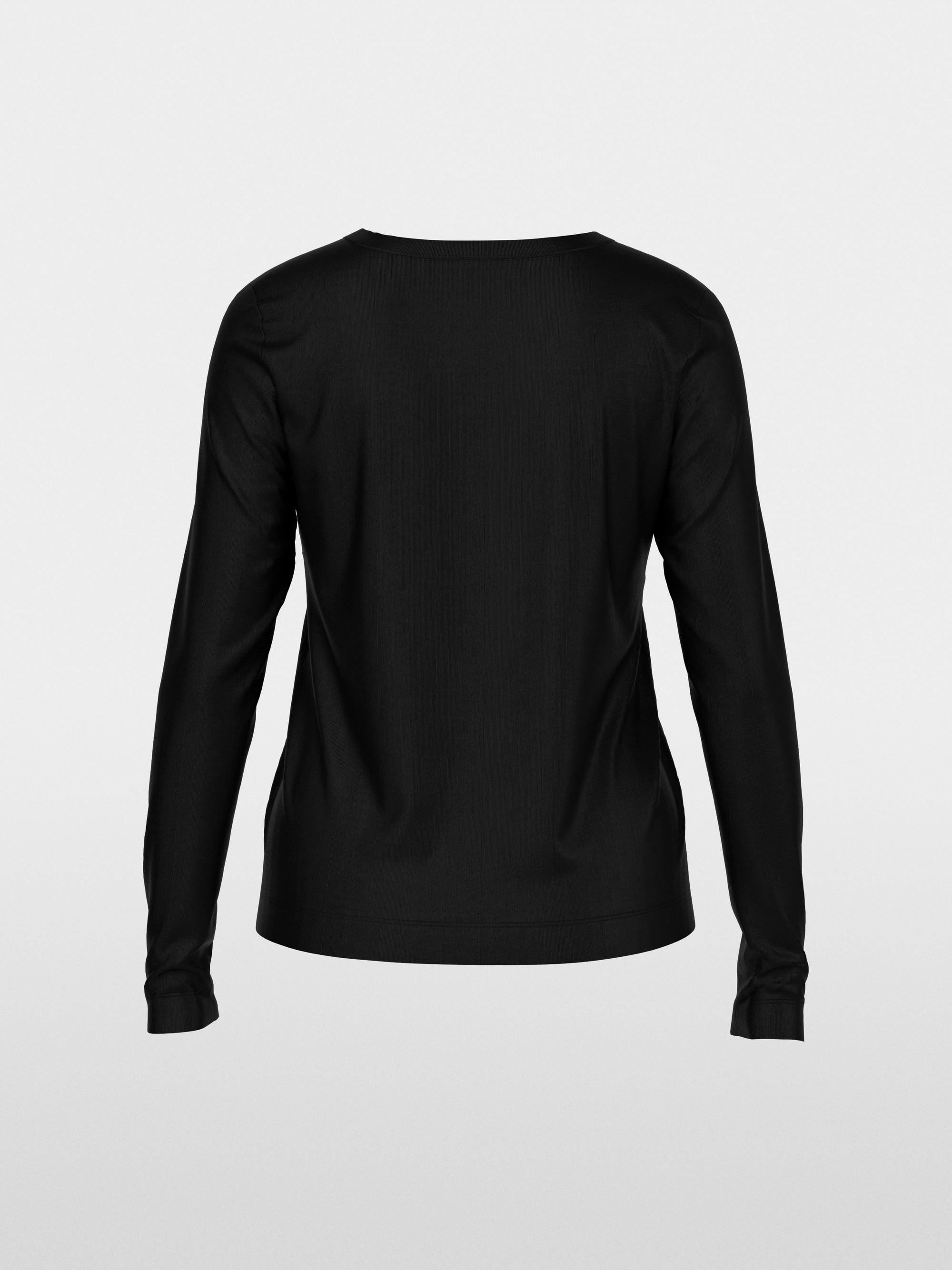 Klassisches Langarmshirt unifarben