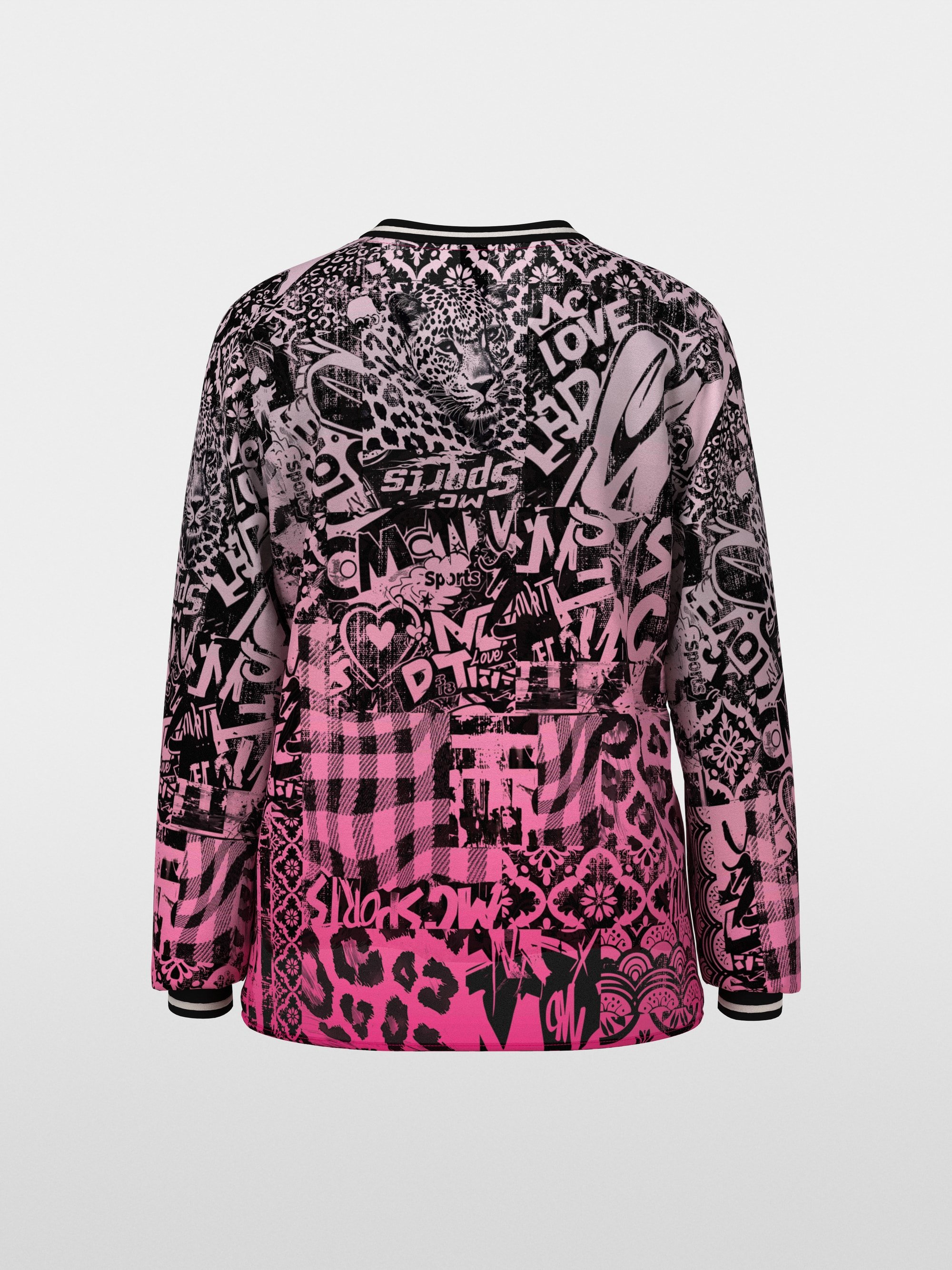 Losvallende blouse met print