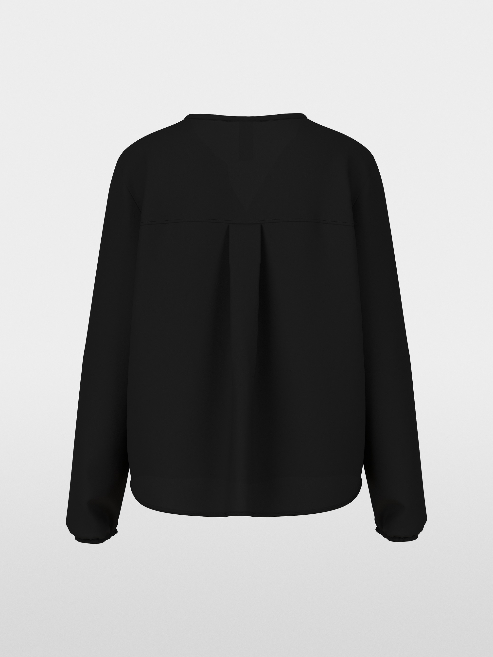 Flowing slip-on blouse with bow