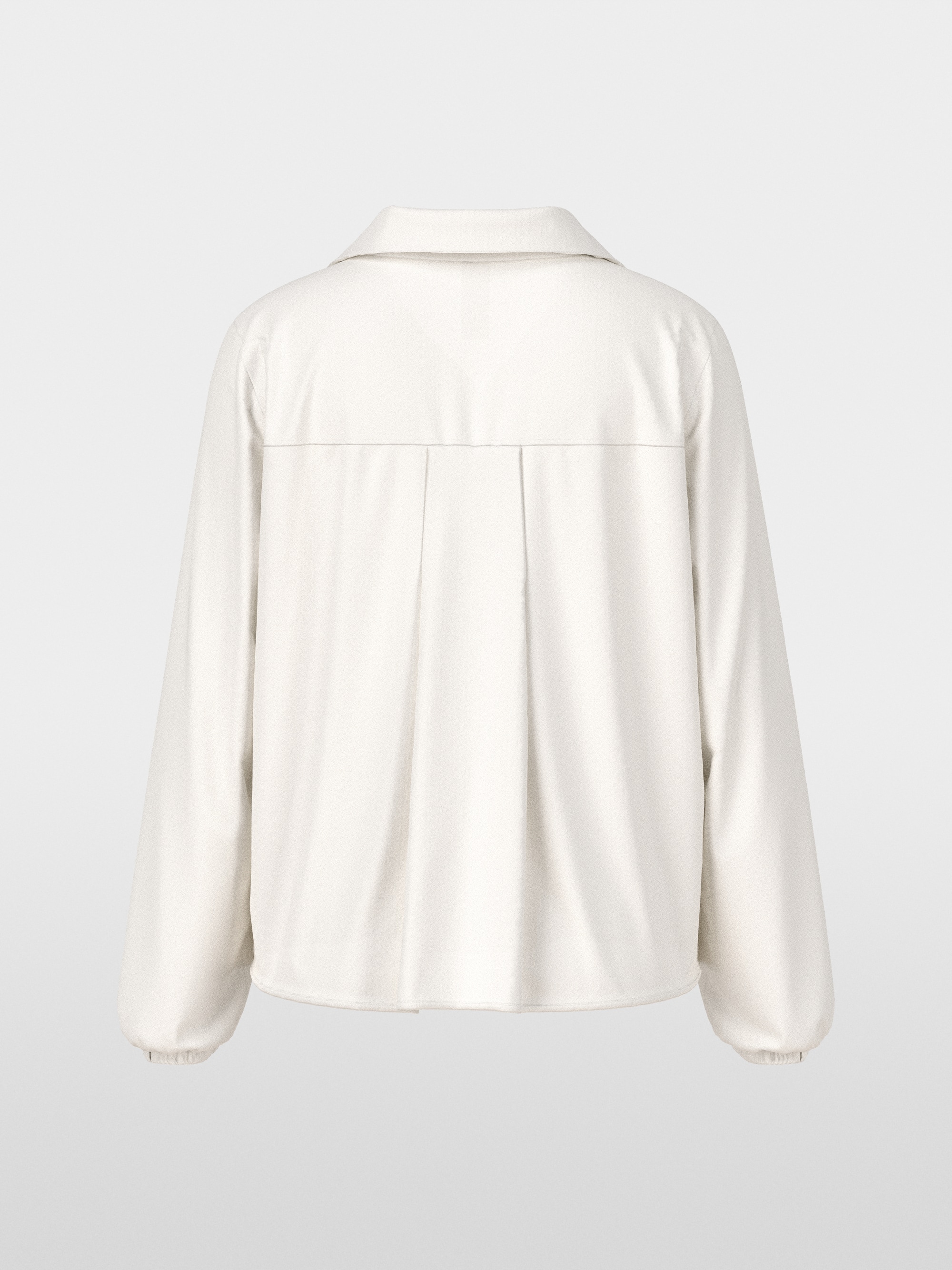 Flowing tunic blouse with collar