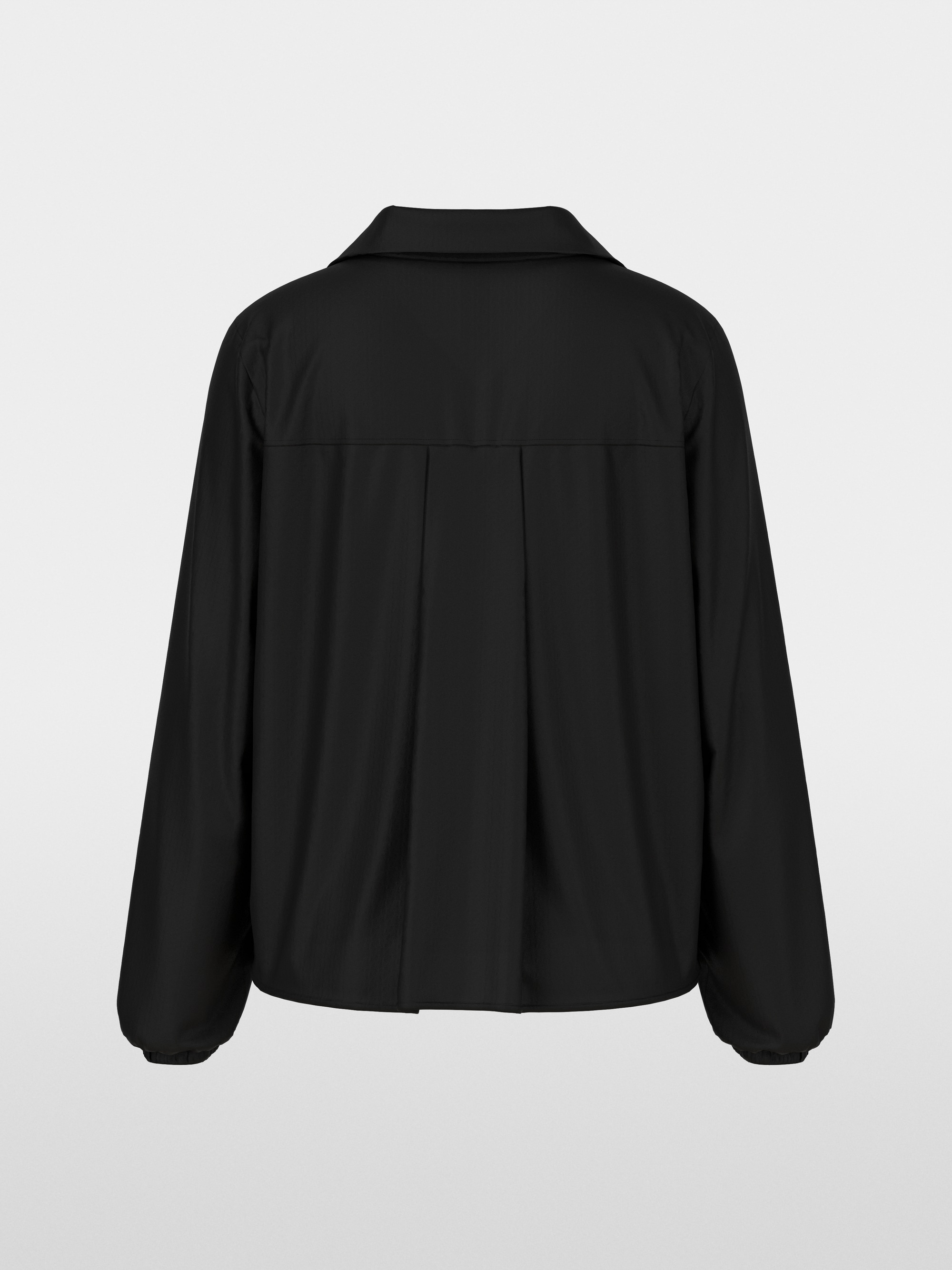 Flowing tunic blouse with collar