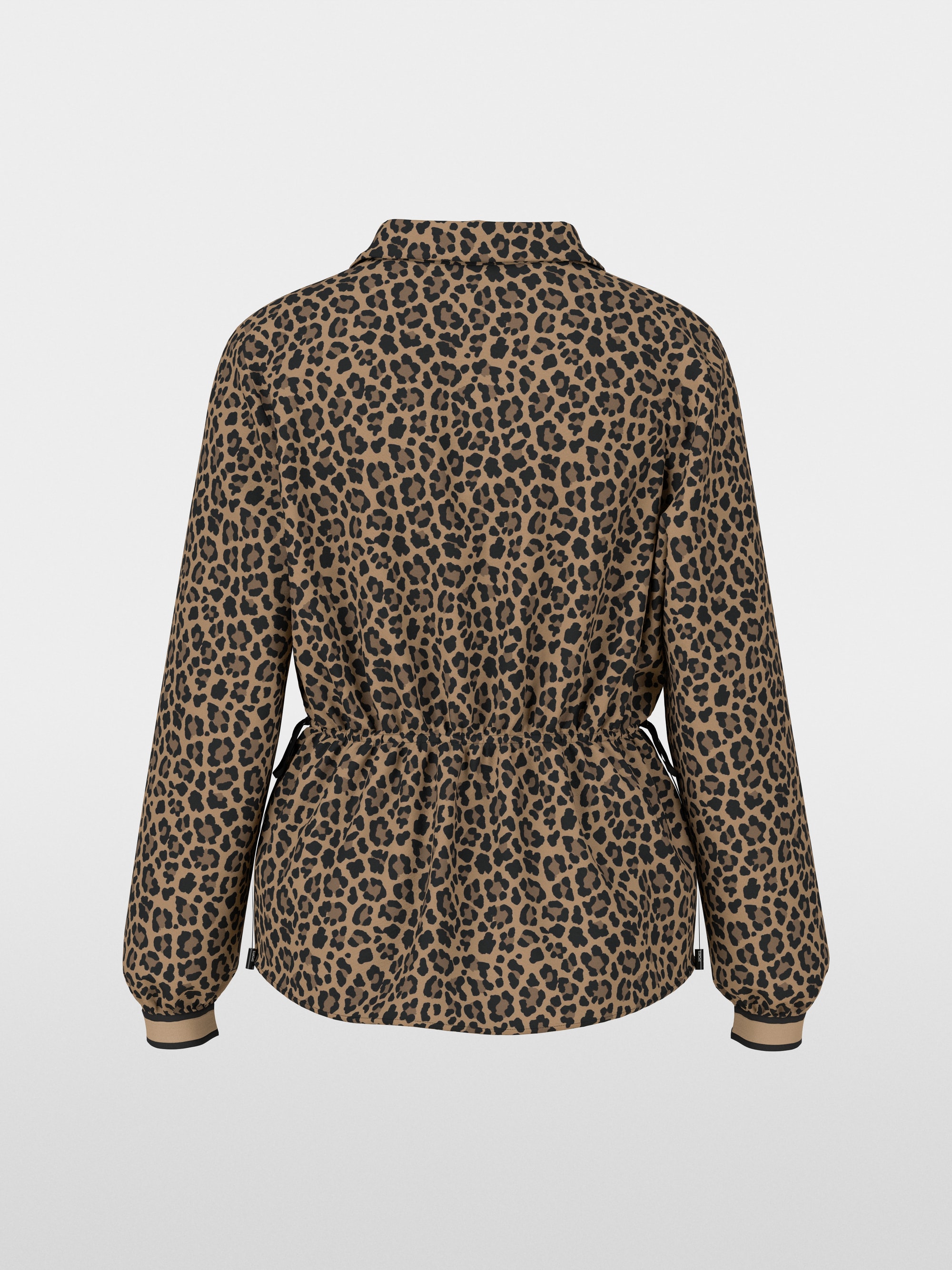 Viscose blouse with leopard print