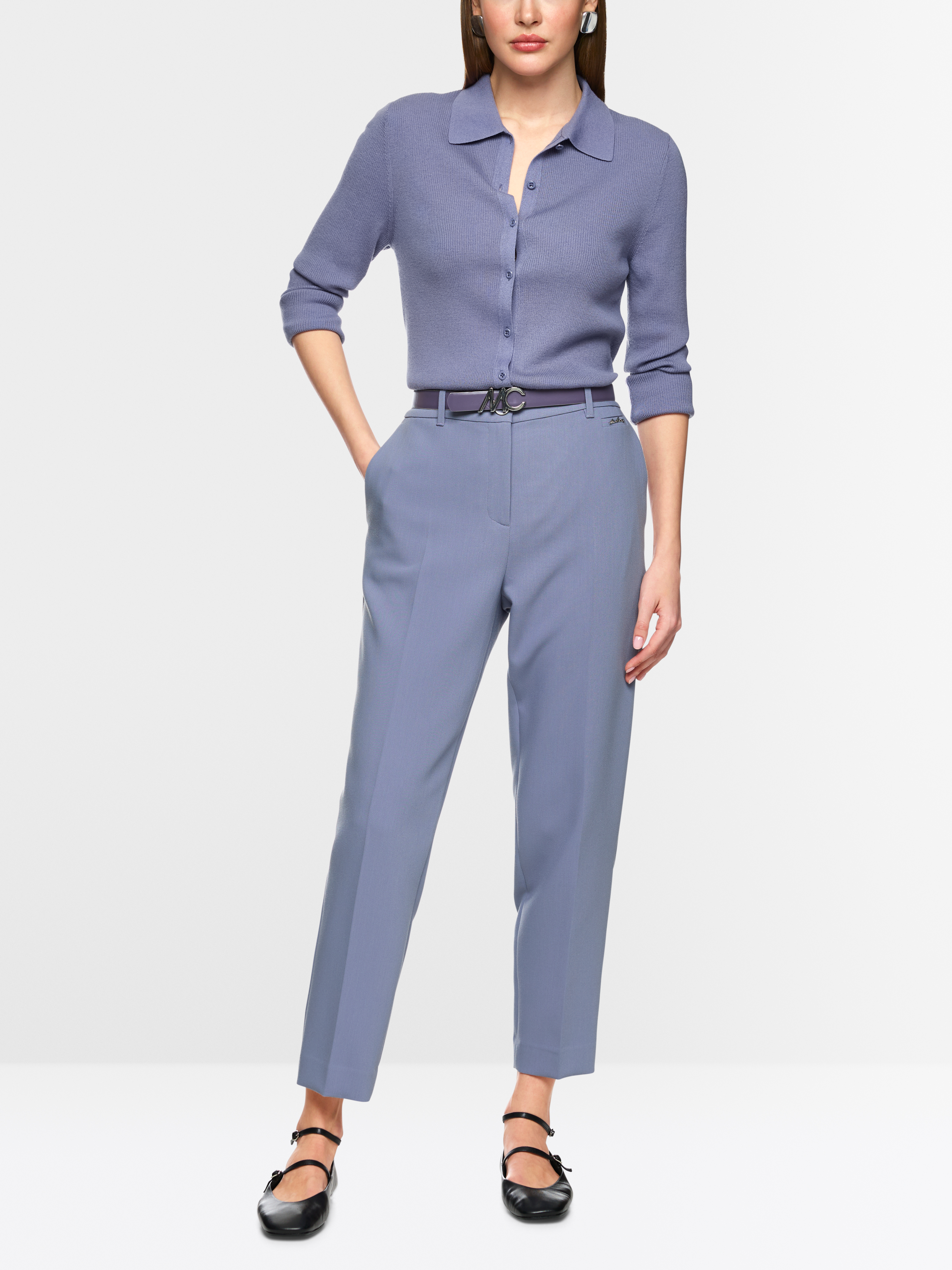 Marc Cain S Collections Pull On Printed Trousers SC 81.32 J11 COL 630 main image 0