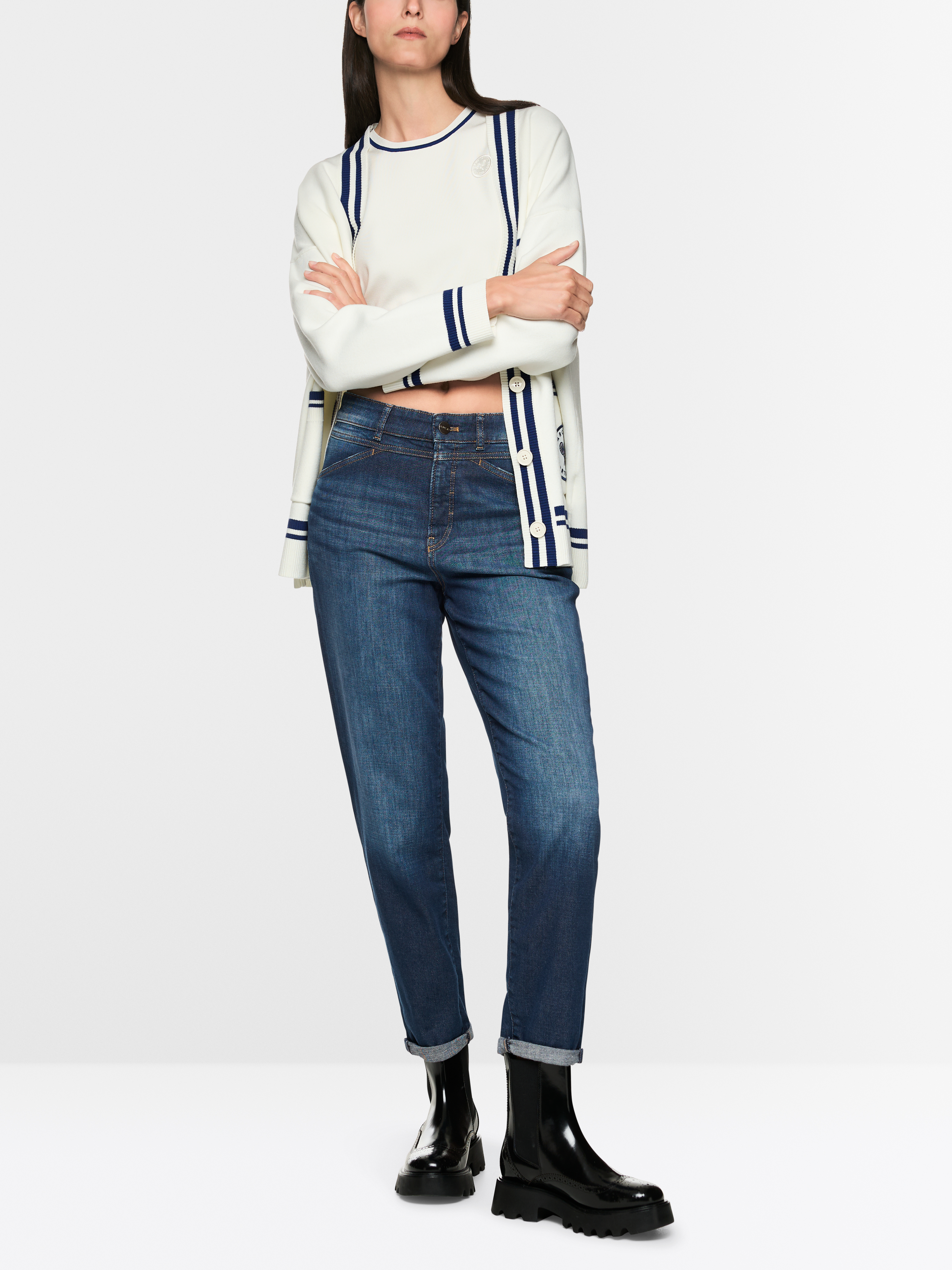 Marc Cain Sports Women's Rethink Together Denim A-line Dress ZS 21.12 D06 Col 357