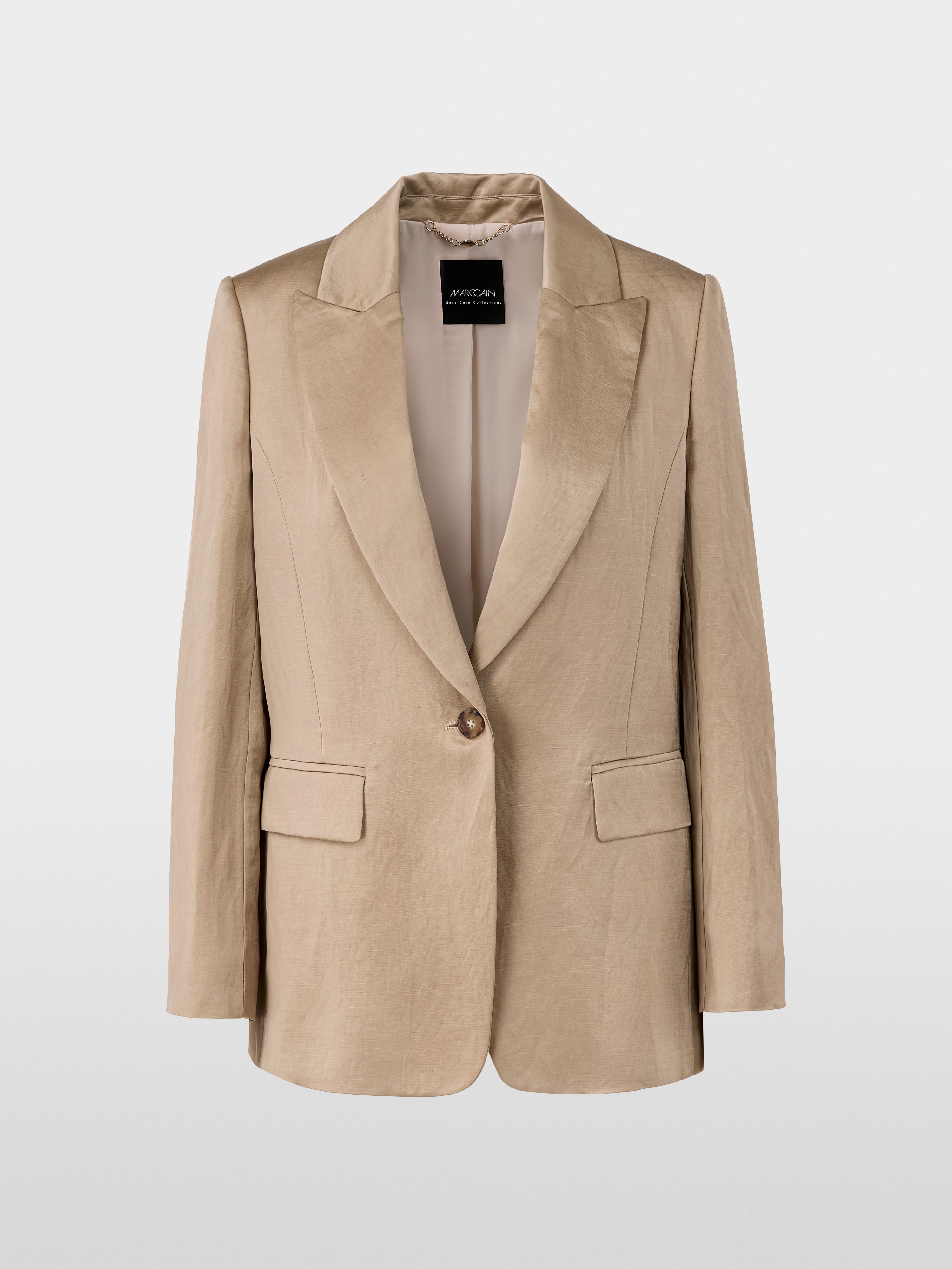 Marc Cain Lightweight blazer in linen blend NC 34.29 W47 363