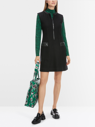 Marc Cain Sports Black Hooded Knitted Dress US 21.15 M09 COL 910 main image 1