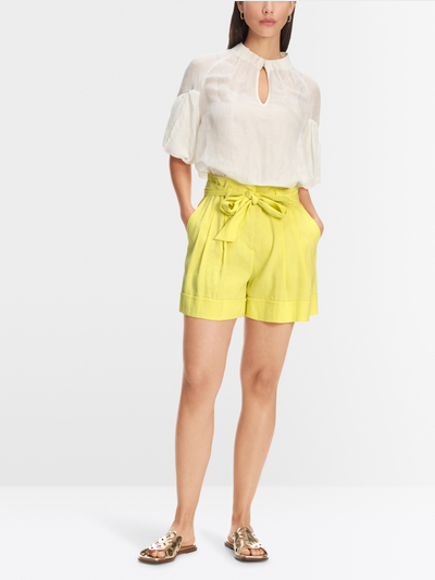 Marc Cain Collections Cotton Shorts Off-White NC 83.02 W60 110