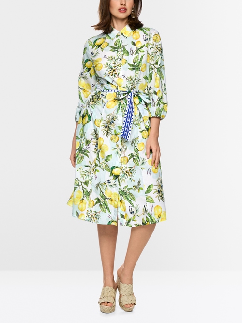 Midi cotton print dress