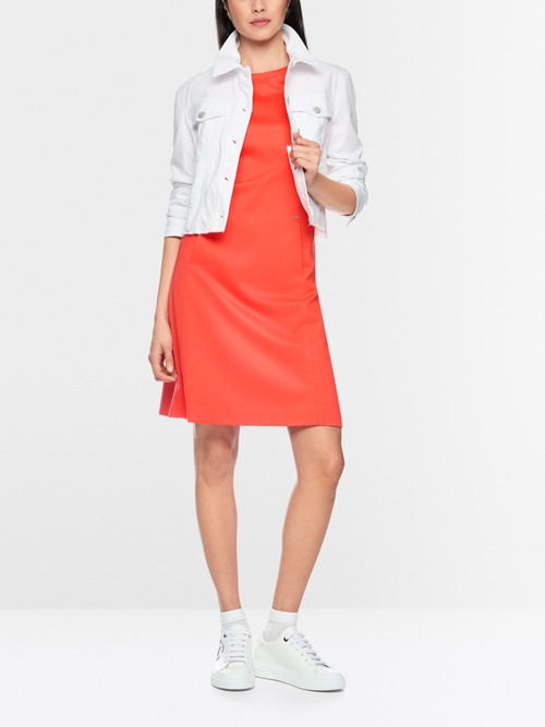 Short denim jacket in stretch cotton