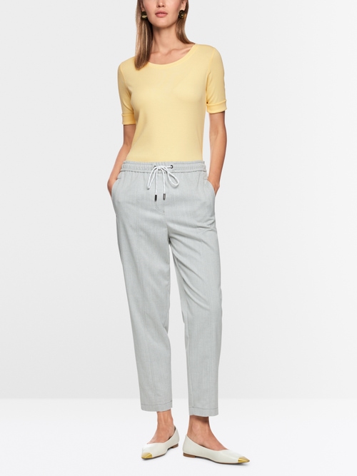 Nauwsluitend T-shirt met 3/4-mouwen