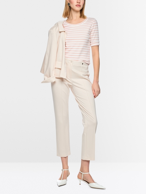 Striped T-shirt made of cotton rib