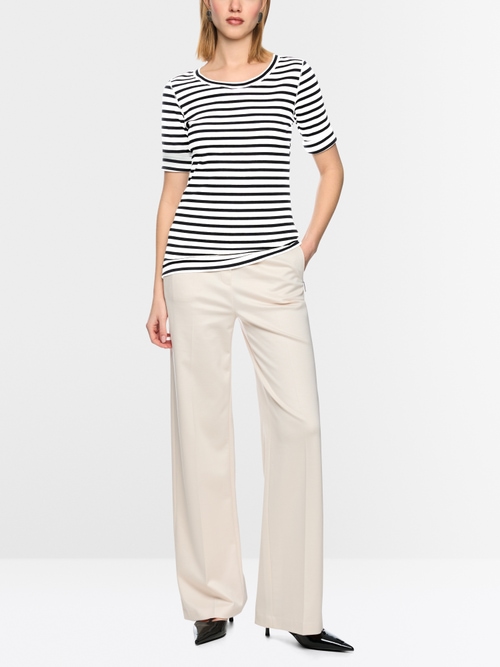 Striped T-shirt made of cotton rib