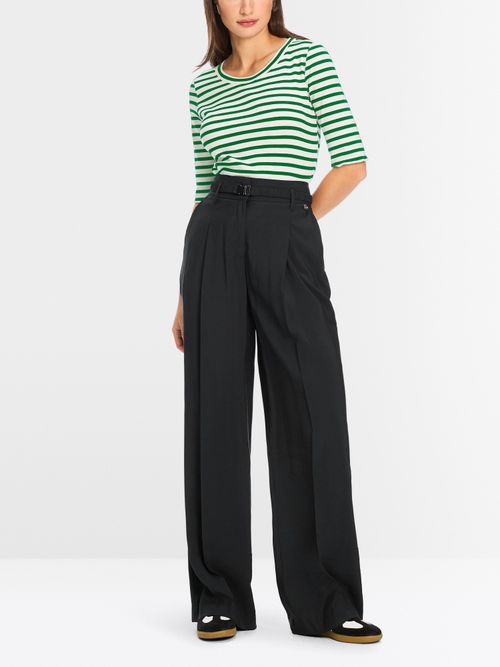 Striped T-shirt made of cotton rib