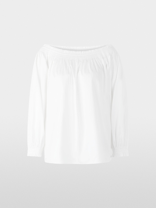 Carmen blouse in stretch cotton