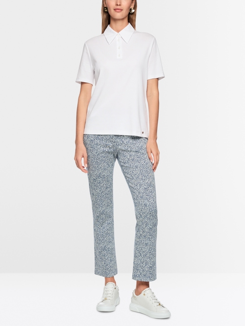 Poloshirt van katoenstretch