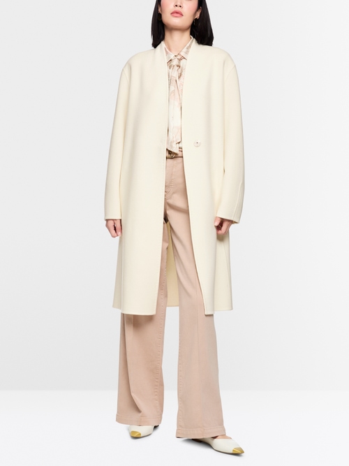 Élégant manteau en pure laine