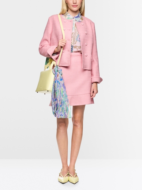 Veste couture en coton mélangé