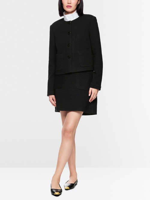 Veste en piqué gaufré avec poches