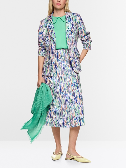 Blazer à deux boutons en jersey scuba