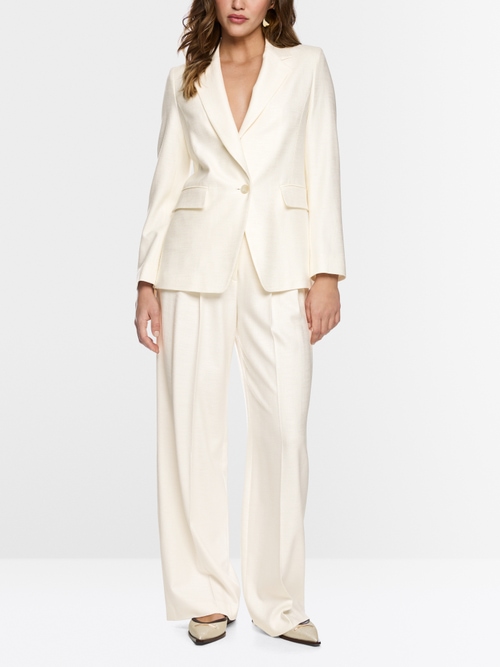 Viscose blazer with loose fit