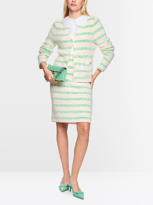 ‘Knitted in Germany’ bouclé cardigan