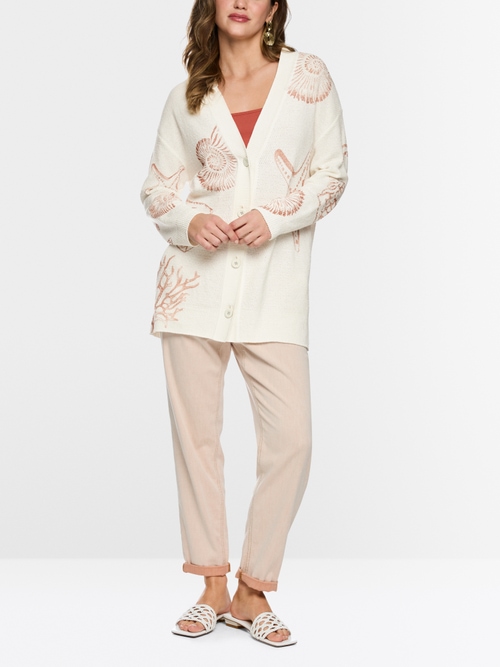 Long cardigan tricoté en Allemagne