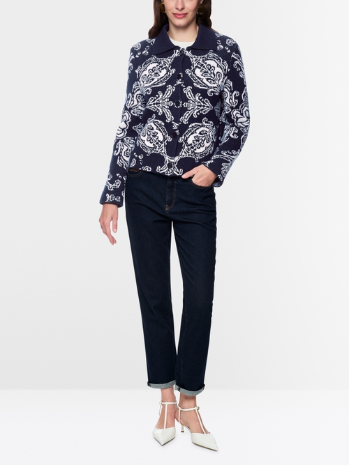Jacquard cardigan ‘Rethink Together’