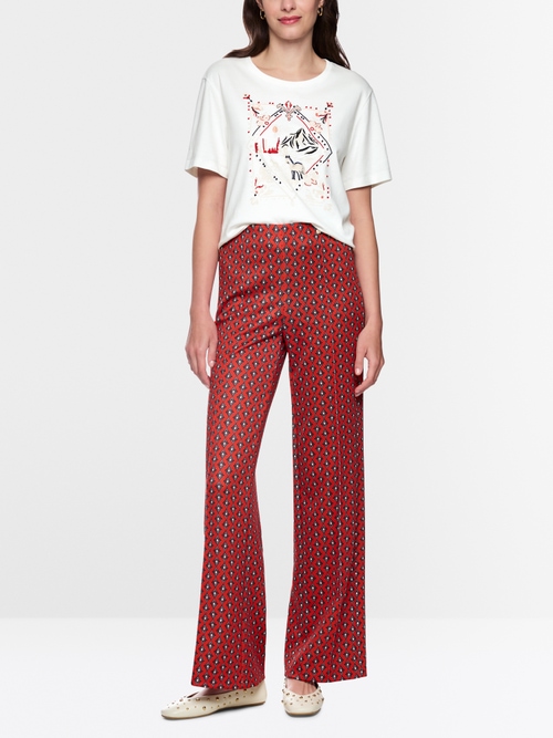 T-shirt met motiefprint