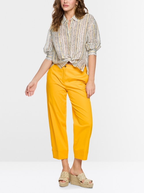 Linen-silk shirt blouse