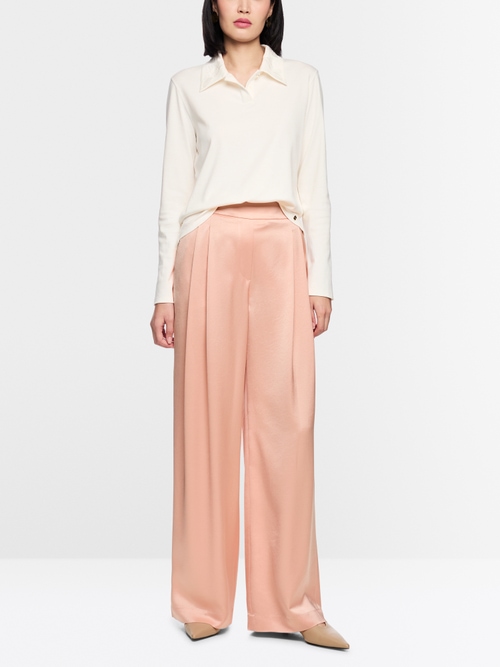 Polo à manches longues en coton