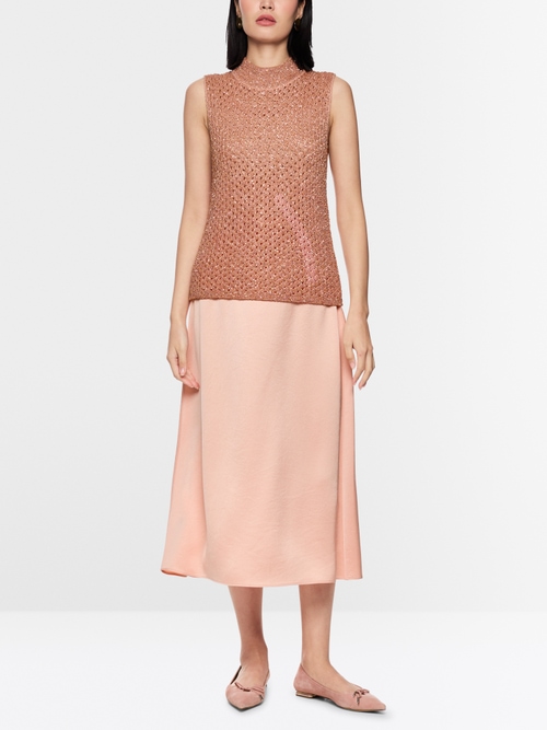 Top élégant en maille ajourée