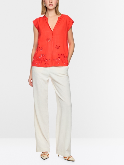 Top with broderie anglaise