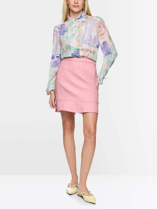 Jupe courte à volants