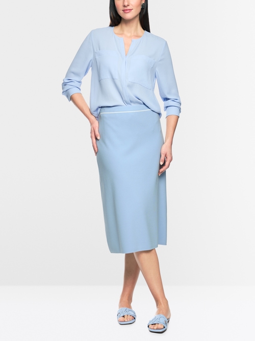 ‘Rethink Together’ fine knit midi skirt