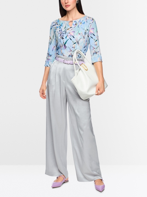 WICHTIA wide fit pleated trousers