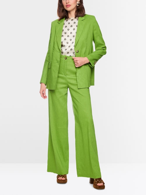 WAUKEE linen-viscose trousers