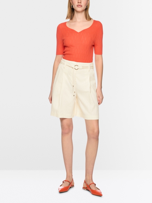 WARANGAL linen blend shorts