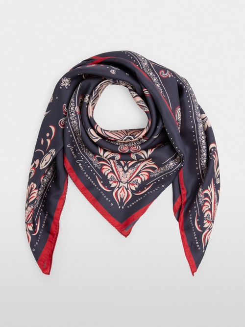 Foulard en soie à motif cachemire