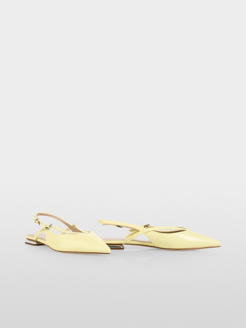 Ballerines à lanières en cuir