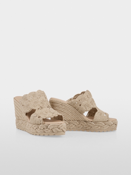 Espadrilles with wedge heel
