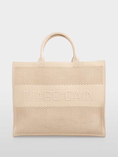 Sac cabas en maille mélangée avec logo