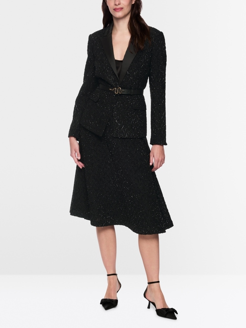 Getailleerde blazer met glitterdetails